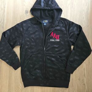 FINAL FOUR AAU Sports Black Fleece Zip Basketball Hoodie Mens Small C.T. Sports